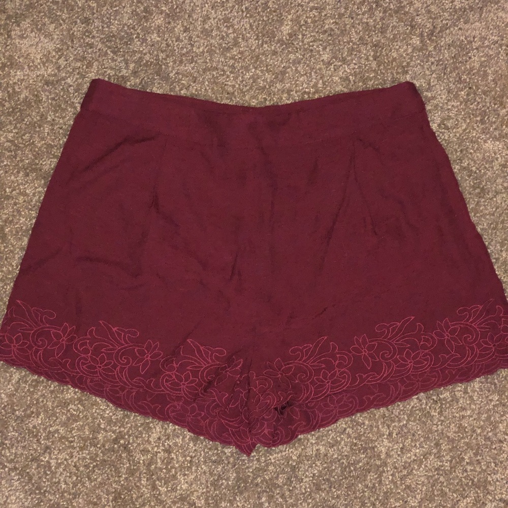 Red shorts. Nice material